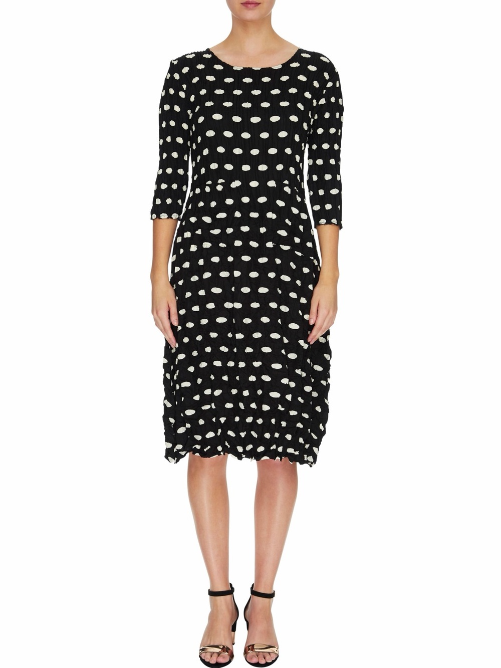 Alquema 3-4 Sleeve Smash Pocket Dress Elliptic Spot